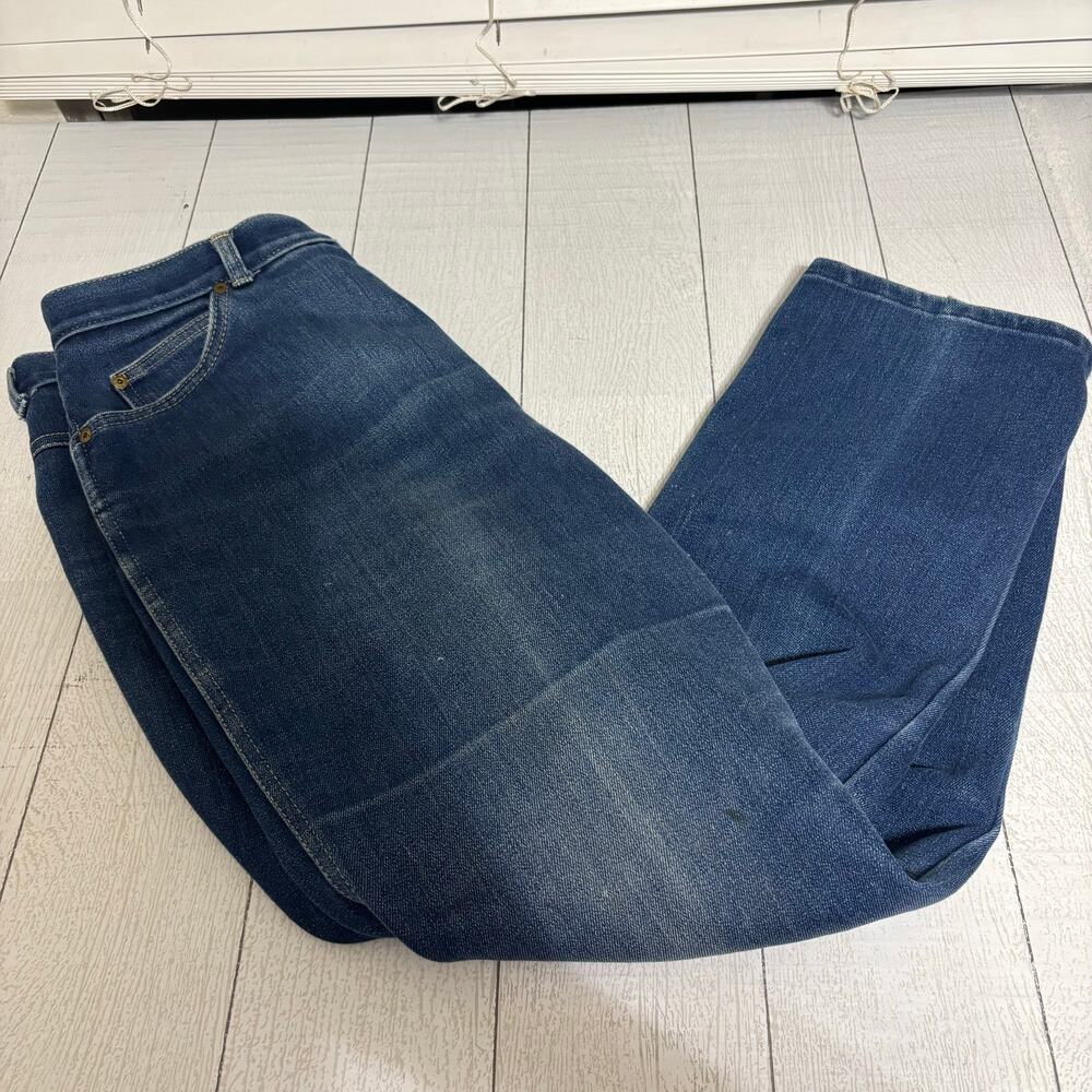 Vintage Chic Women's Jeans 36W Short Blue Denim 80s 90s